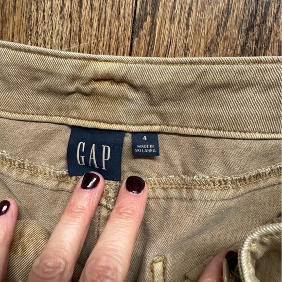 GAP Midrise Loose Khaki Cargo Pants Size 4 - Picture 5 of 10